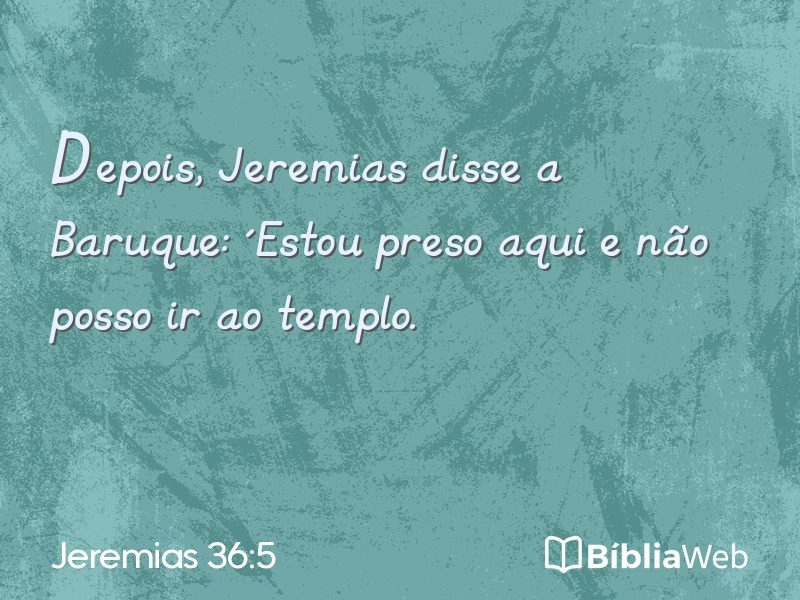Jeremias 36:5 em imagem para compartilhar