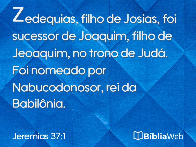 Jeremias 37:1 em imagem para compartilhar