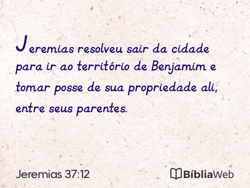 Jeremias 37:12 em imagem para compartilhar
