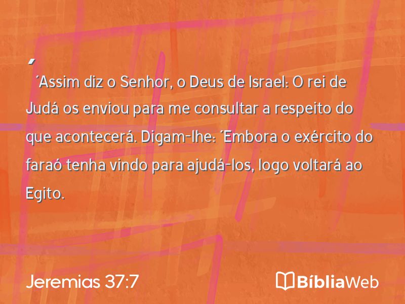Jeremias 37:7 em imagem para compartilhar