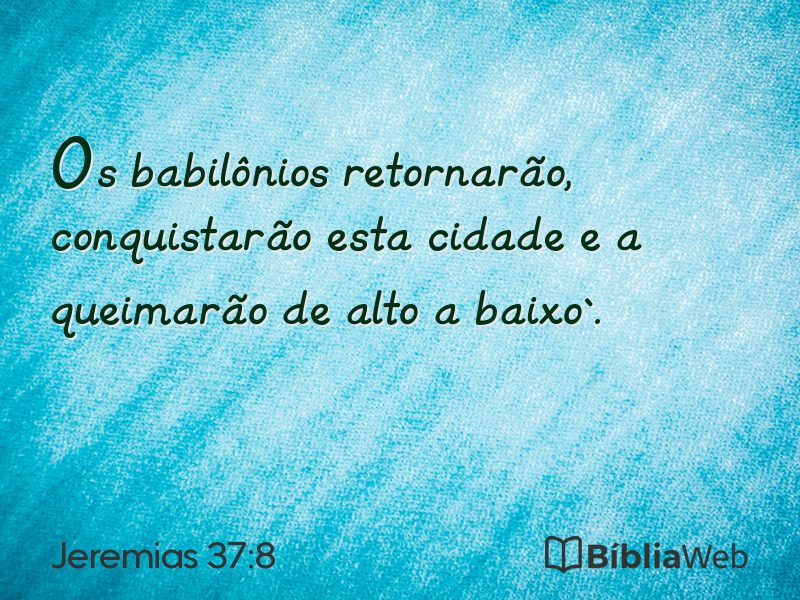 Jeremias 37:8 em imagem para compartilhar