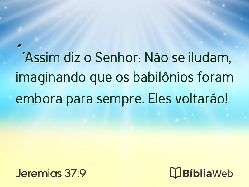 Jeremias 37:9 em imagem para compartilhar