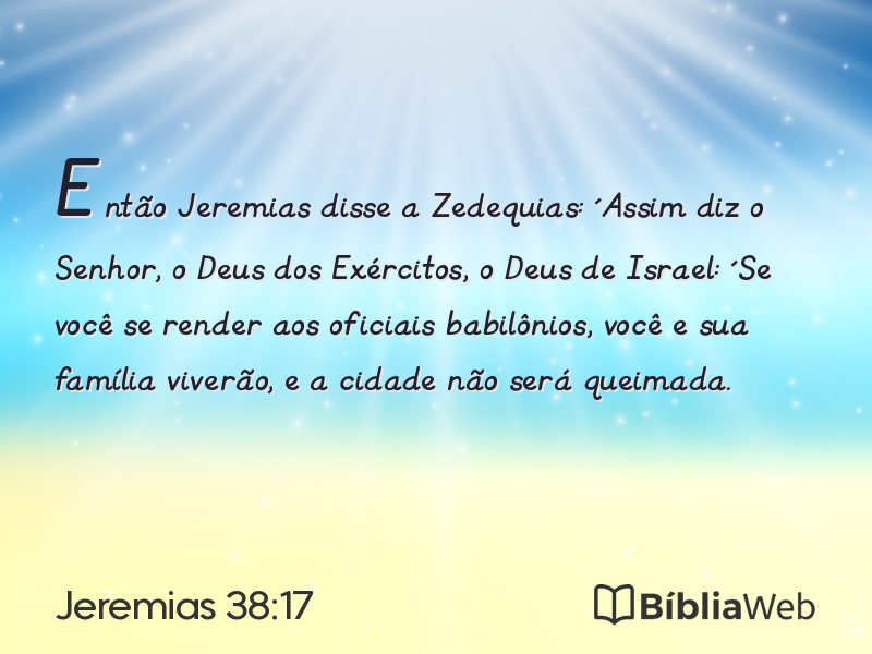 Jeremias 38:17 em imagem para compartilhar
