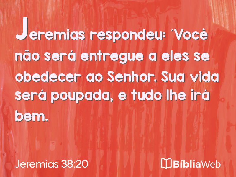 Jeremias 38:20 em imagem para compartilhar