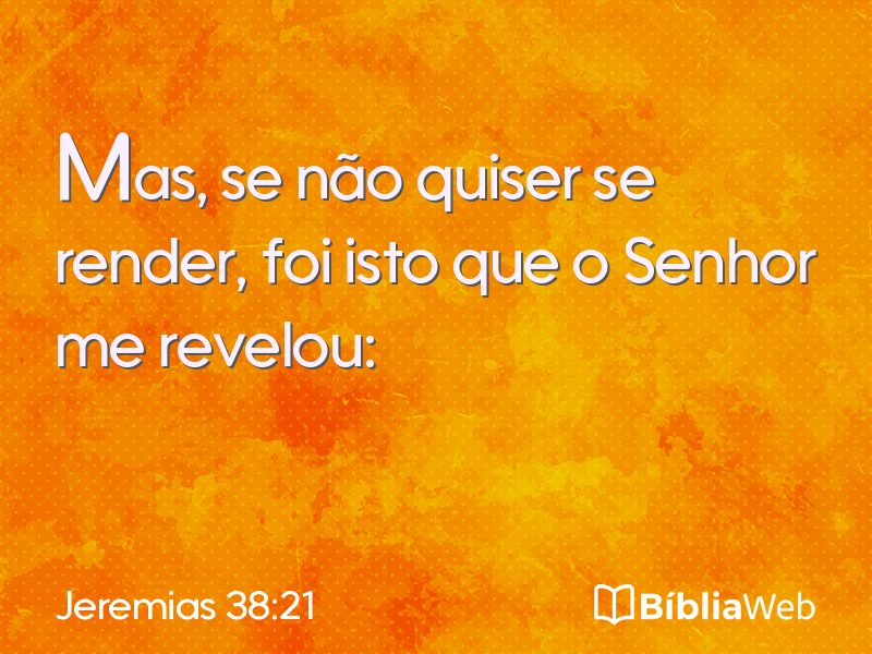 Jeremias 38:21 em imagem para compartilhar