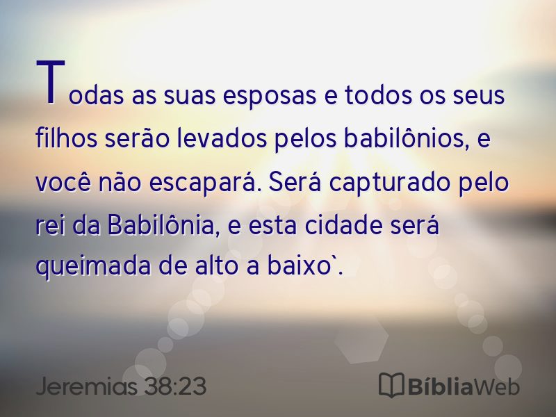 Jeremias 38:23 em imagem para compartilhar