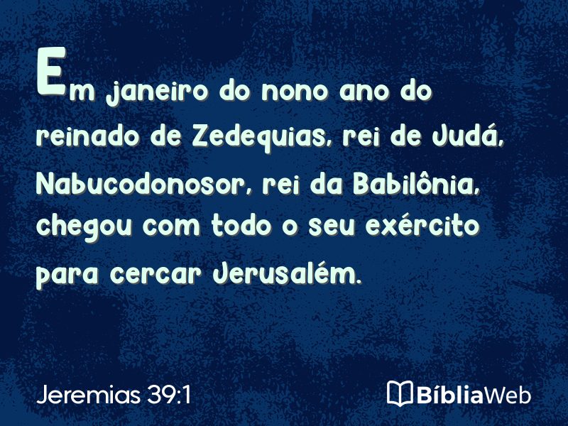 Jeremias 39:1 em imagem para compartilhar