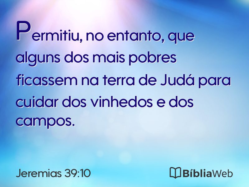 Jeremias 39:10 em imagem para compartilhar