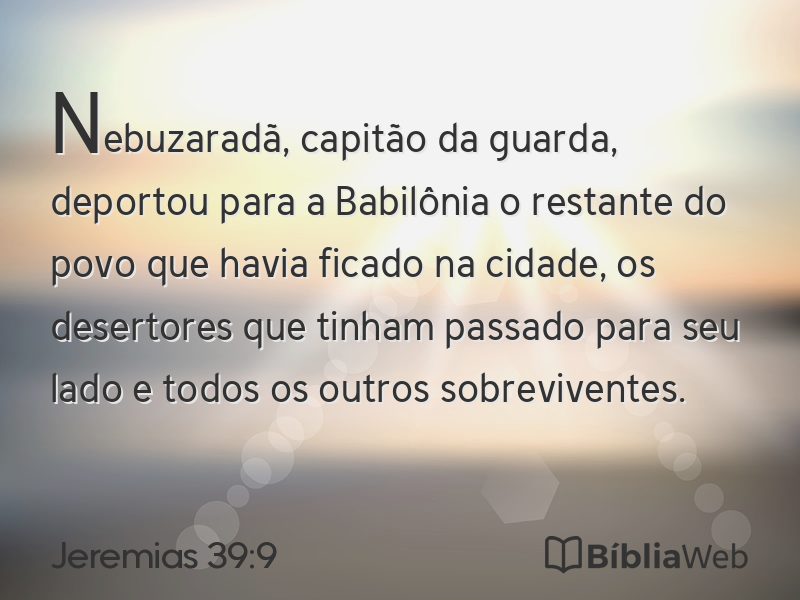 Jeremias 39:9 em imagem para compartilhar