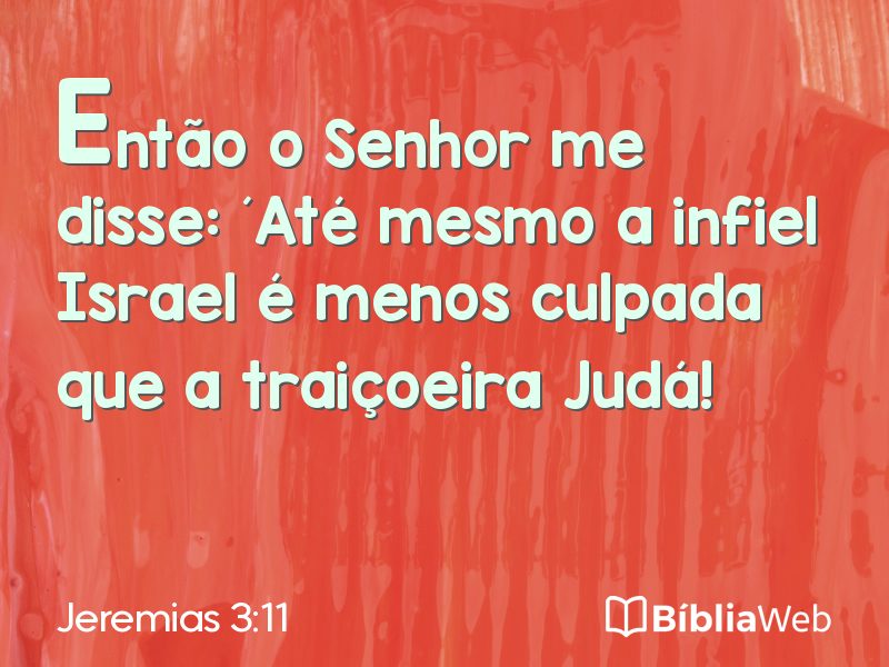 Jeremias 3:11 em imagem para compartilhar