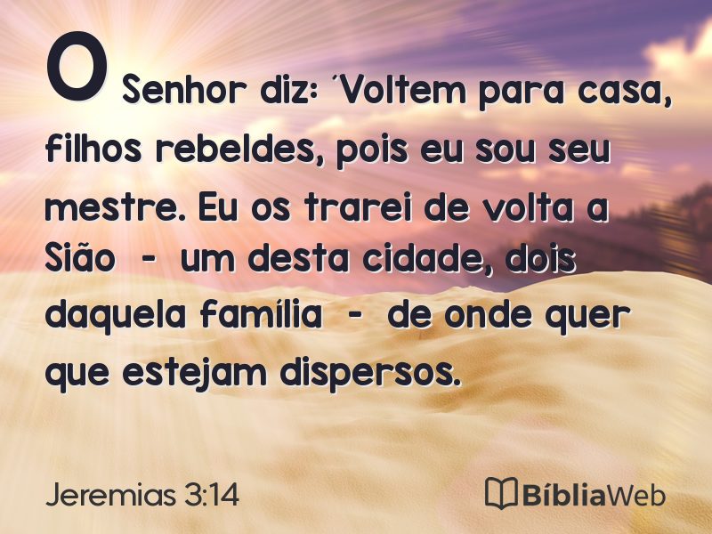 Jeremias 3:14 em imagem para compartilhar