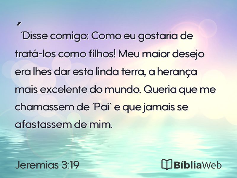 Jeremias 3:19 em imagem para compartilhar