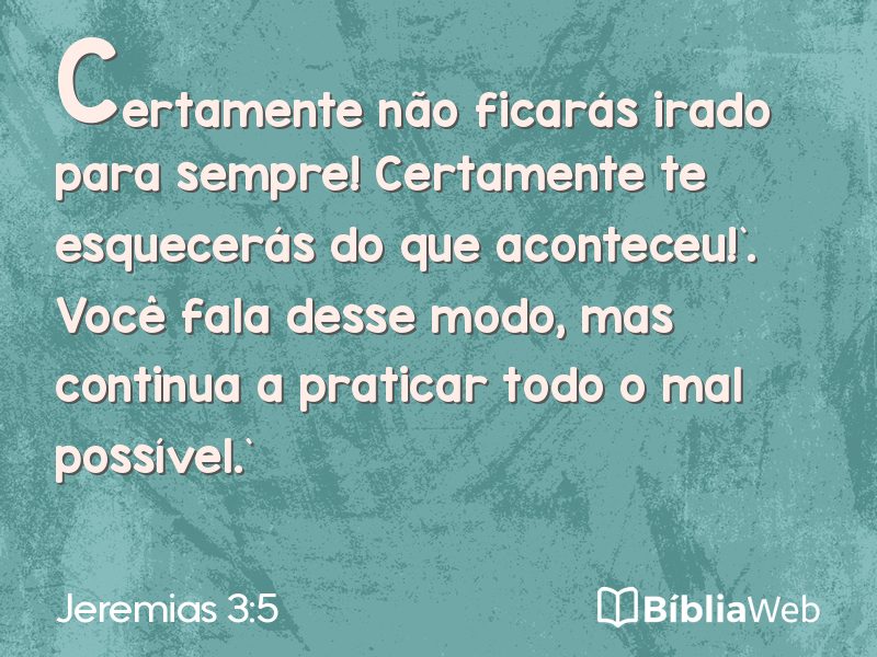 Jeremias 3:5 em imagem para compartilhar