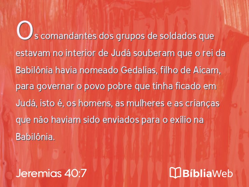 Jeremias 40:7 em imagem para compartilhar