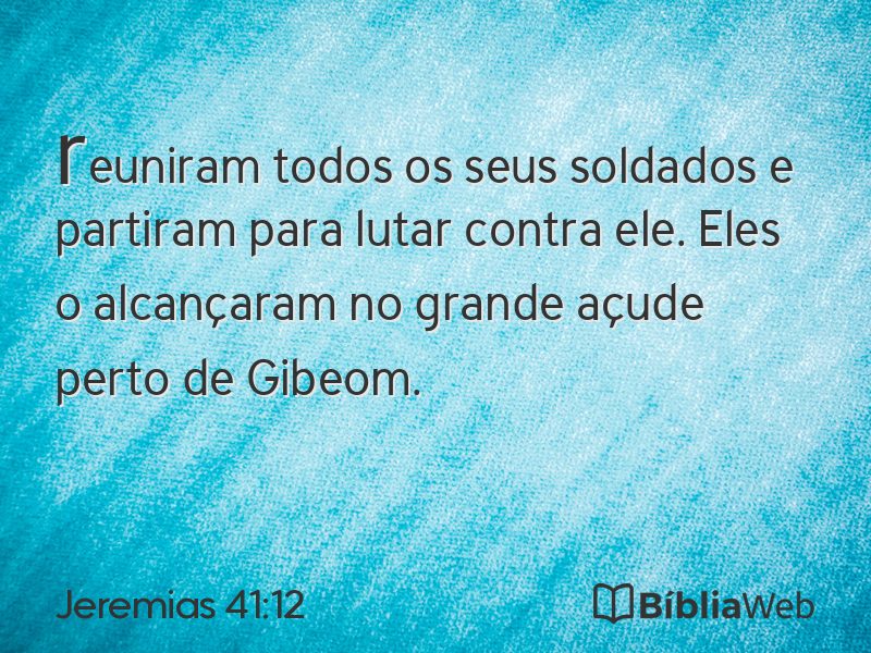 Jeremias 41:12 em imagem para compartilhar