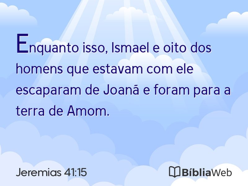 Jeremias 41:15 em imagem para compartilhar