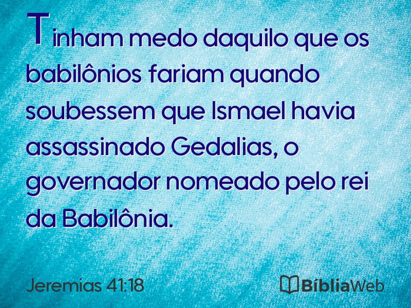 Jeremias 41:18 em imagem para compartilhar