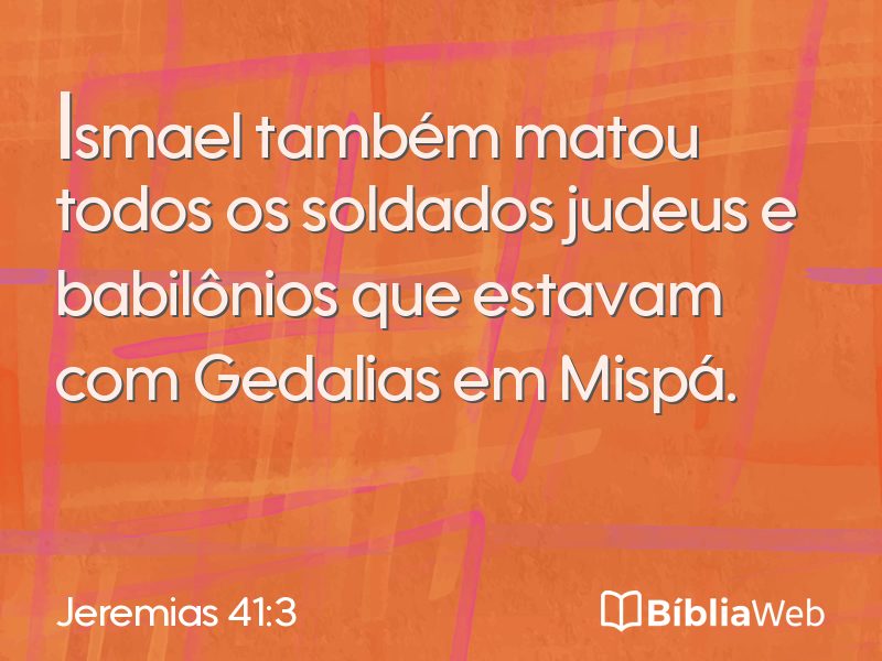 Jeremias 41:3 em imagem para compartilhar