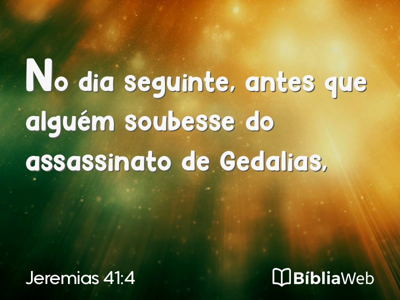 Jeremias 41:4 em imagem para compartilhar