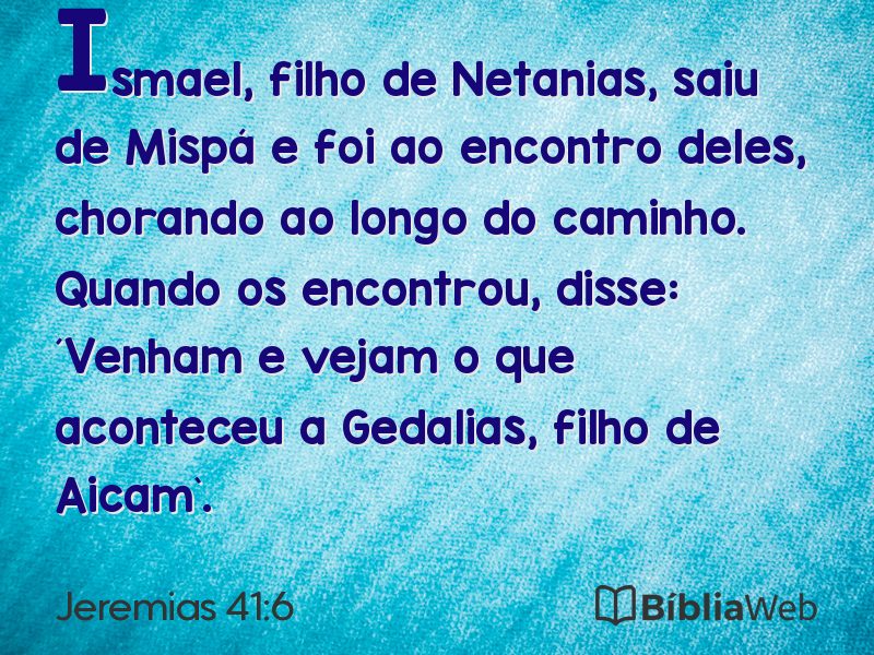 Jeremias 41:6 em imagem para compartilhar