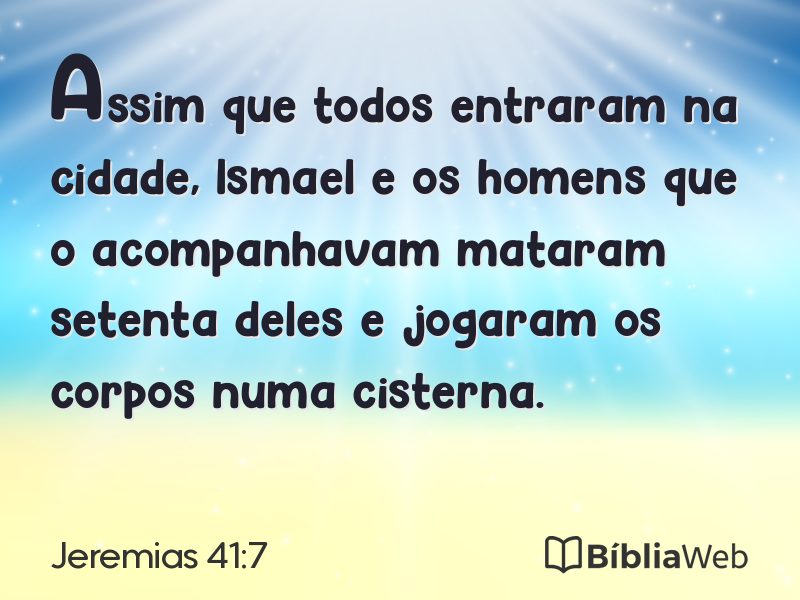 Jeremias 41:7 em imagem para compartilhar