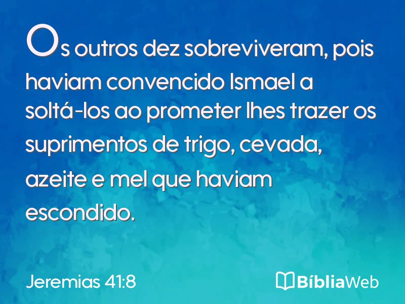 Jeremias 41:8 em imagem para compartilhar