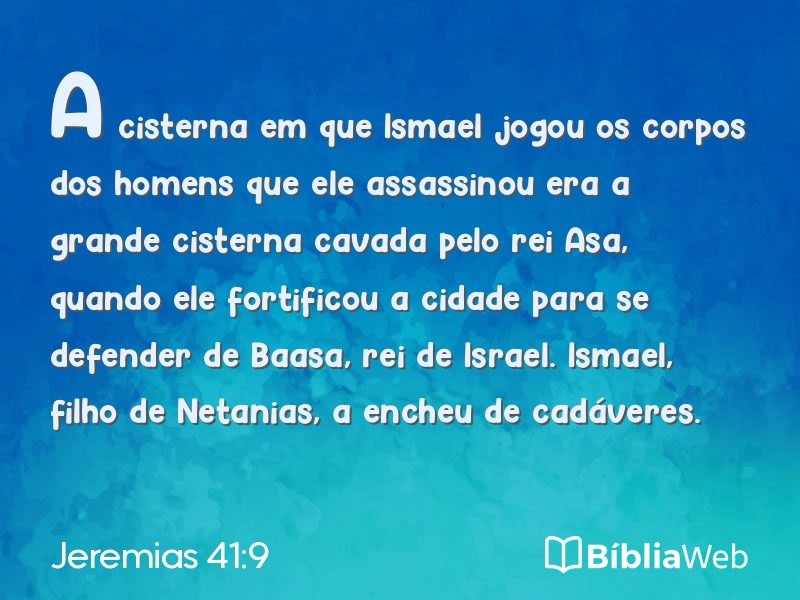 Jeremias 41:9 em imagem para compartilhar