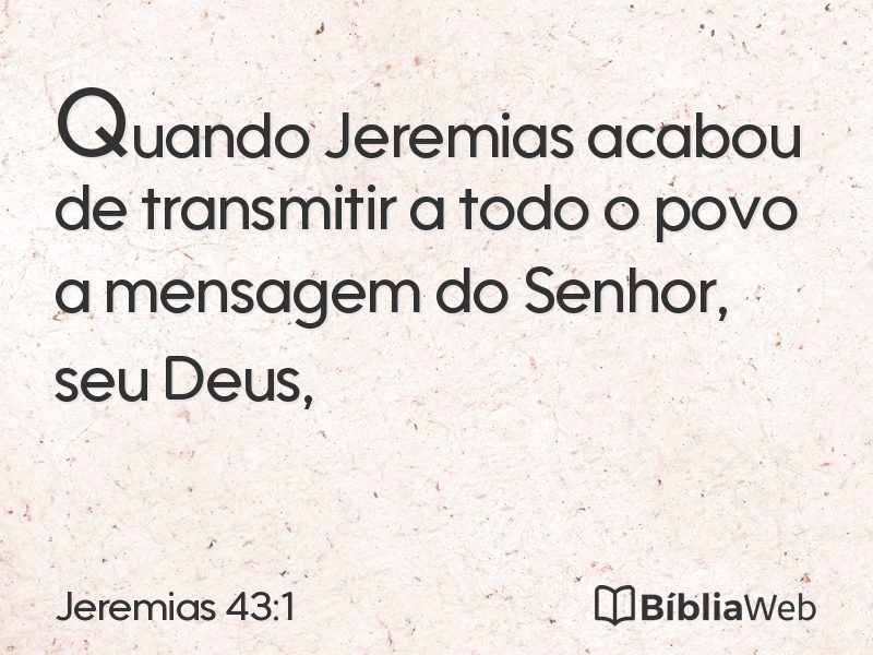 Jeremias 43:1 em imagem para compartilhar