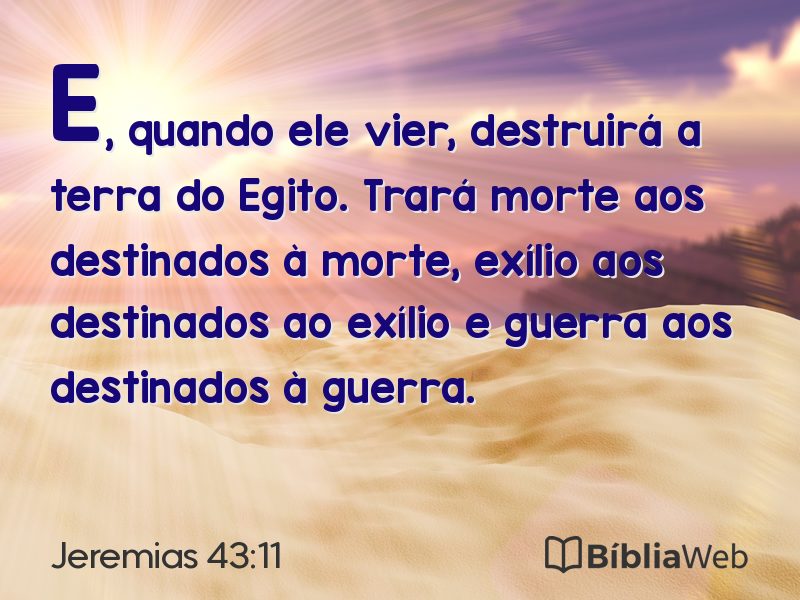 Jeremias 43:11 em imagem para compartilhar