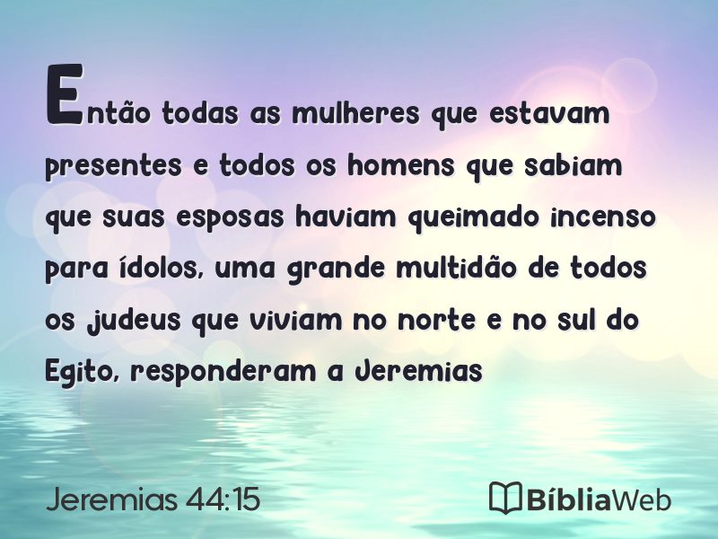 Jeremias 44:15 em imagem para compartilhar