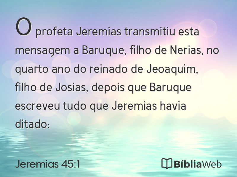 Jeremias 45:1 em imagem para compartilhar