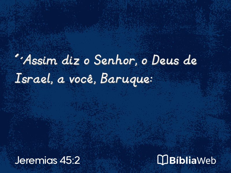 Jeremias 45:2 em imagem para compartilhar