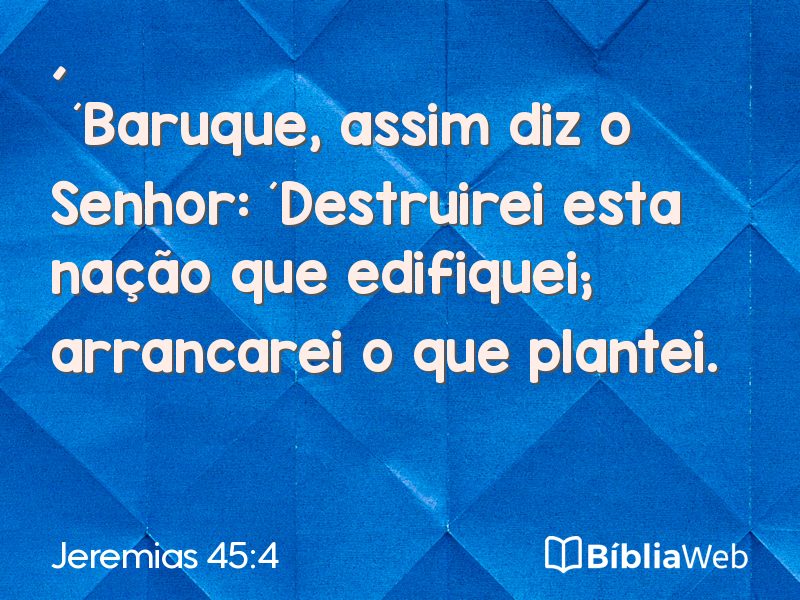 Jeremias 45:4 em imagem para compartilhar