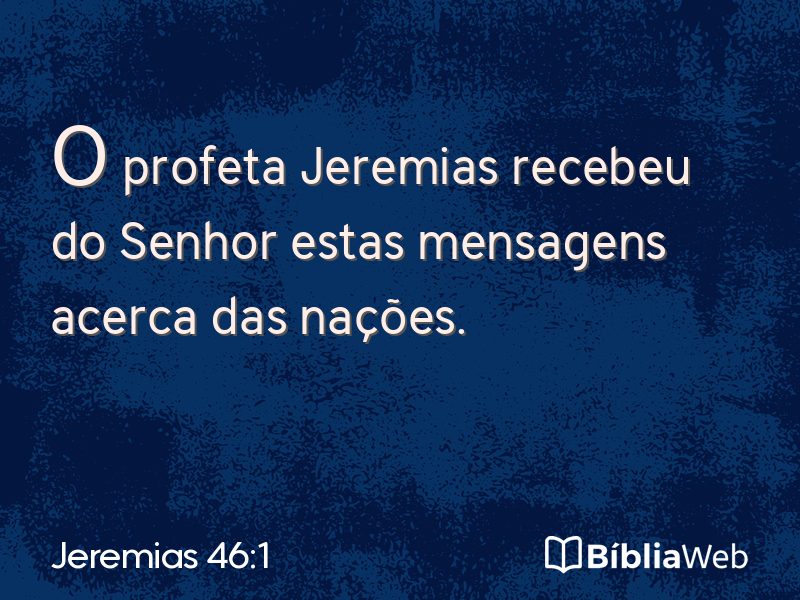 Jeremias 46:1 em imagem para compartilhar