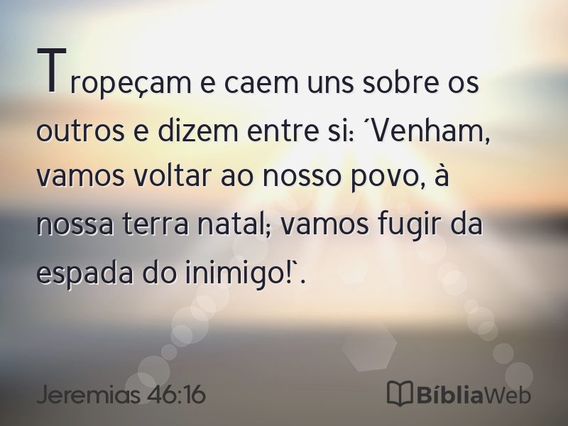 Jeremias 46:16 em imagem para compartilhar