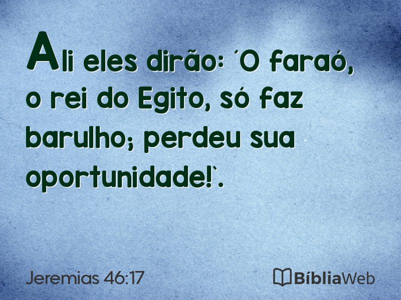 Jeremias 46:17 em imagem para compartilhar