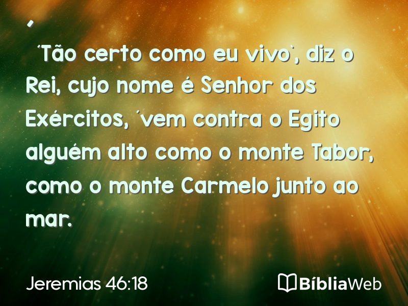 Jeremias 46:18 em imagem para compartilhar