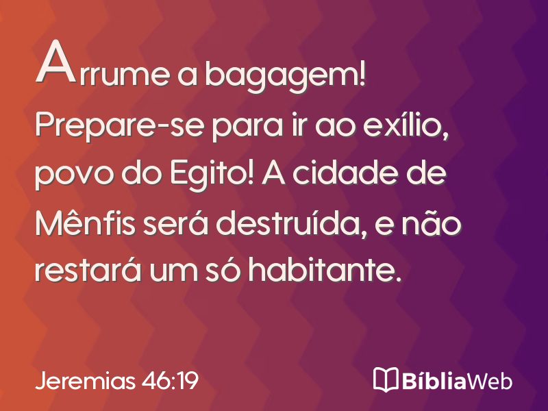 Jeremias 46:19 em imagem para compartilhar