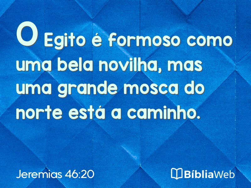 Jeremias 46:20 em imagem para compartilhar