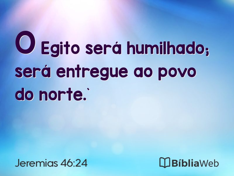Jeremias 46:24 em imagem para compartilhar
