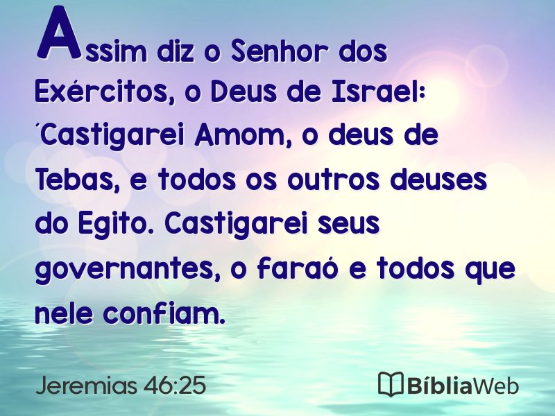 Jeremias 46:25 em imagem para compartilhar