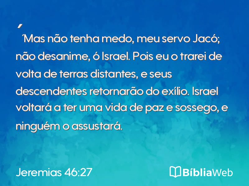 Jeremias 46:27 em imagem para compartilhar