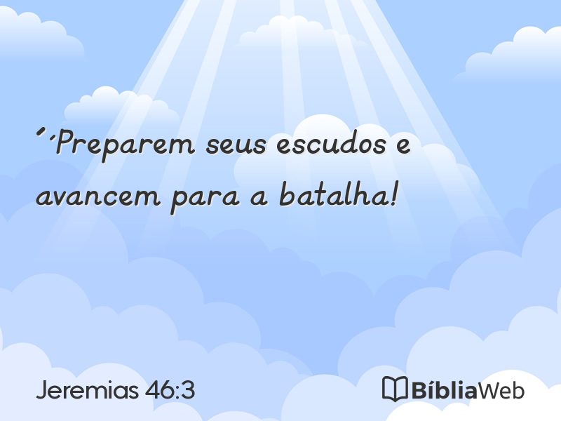 Jeremias 46:3 em imagem para compartilhar