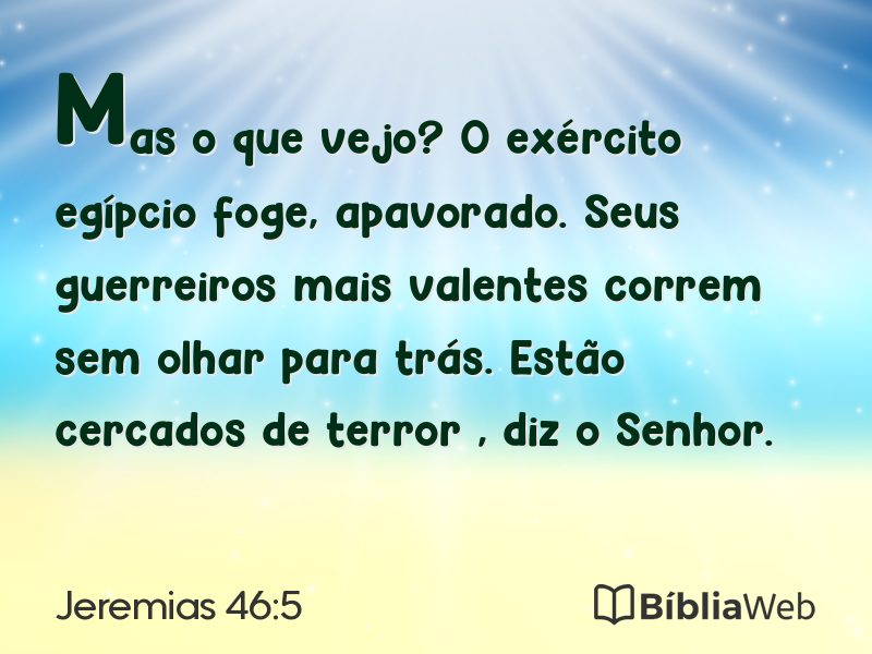 Jeremias 46:5 em imagem para compartilhar