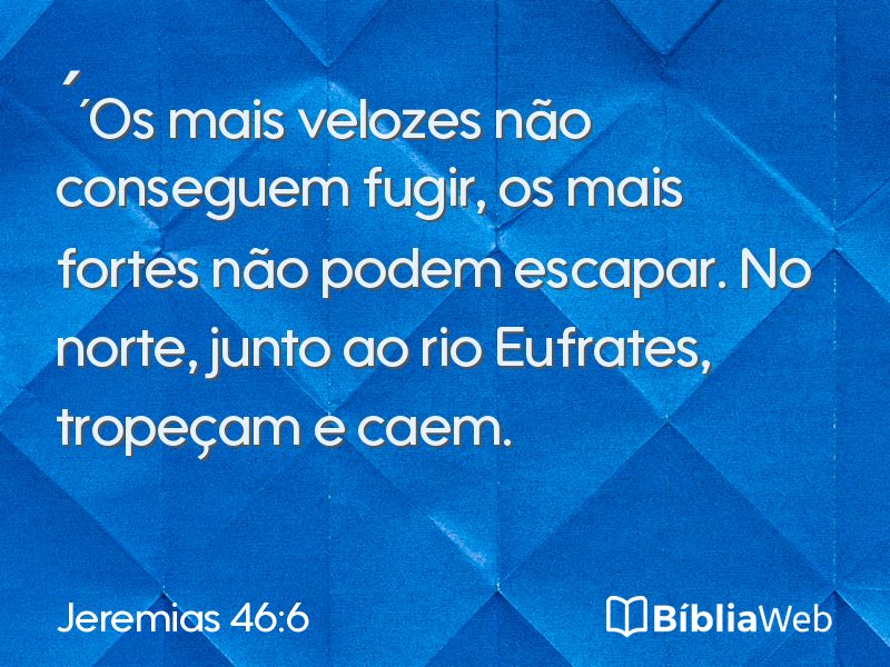 Jeremias 46:6 em imagem para compartilhar