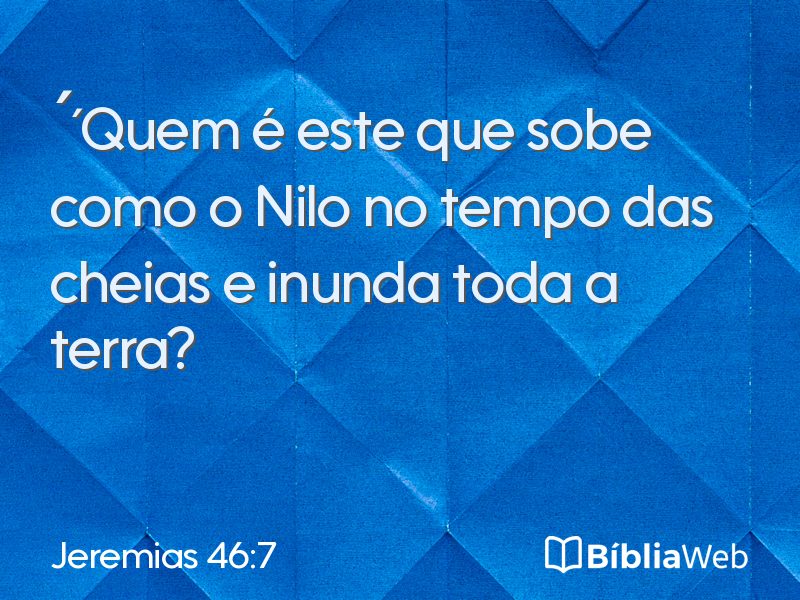 Jeremias 46:7 em imagem para compartilhar