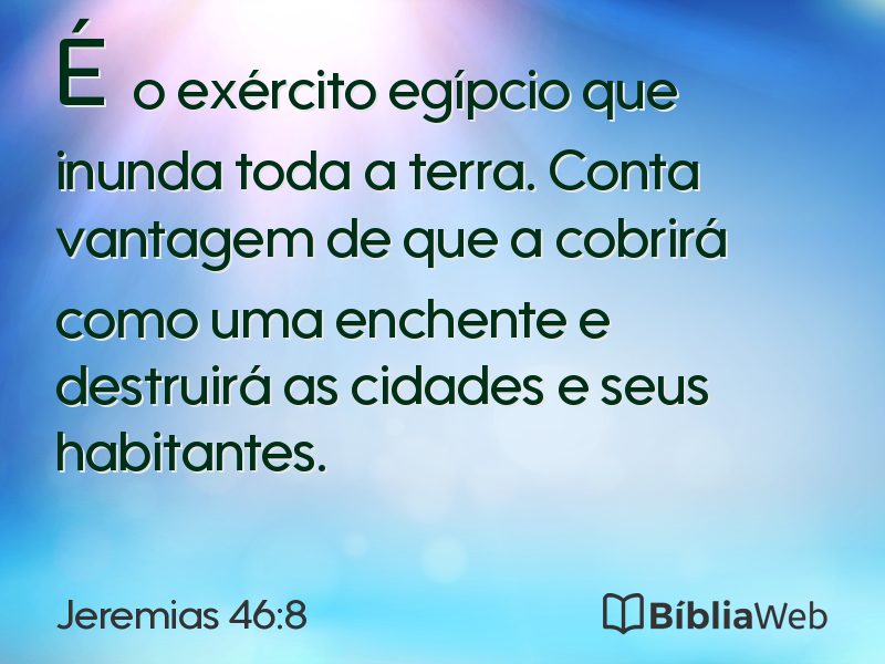 Jeremias 46:8 em imagem para compartilhar