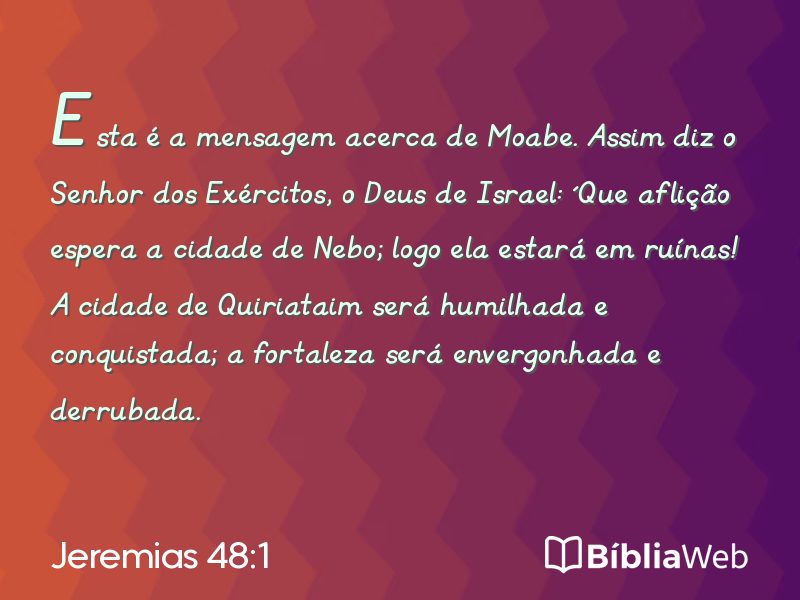 Jeremias 48:1 em imagem para compartilhar