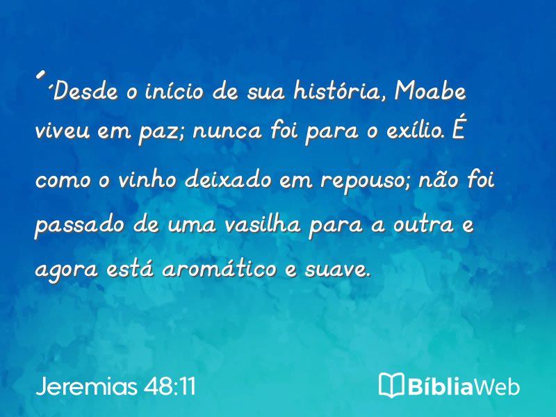 Jeremias 48:11 em imagem para compartilhar