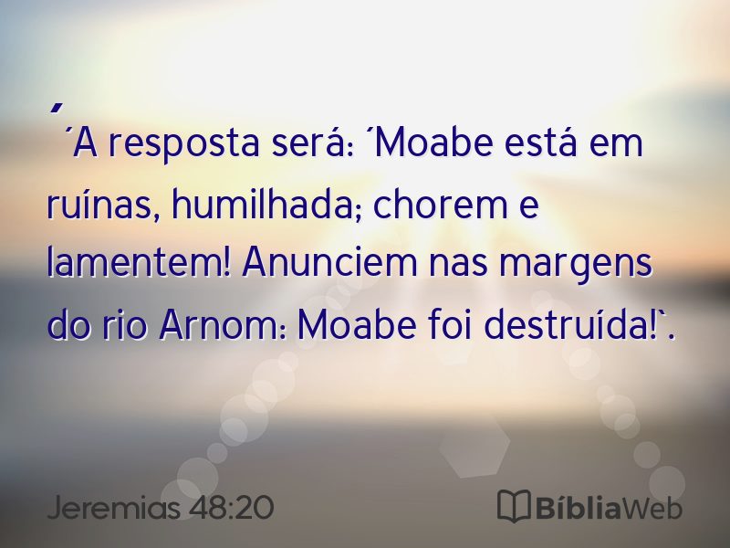 Jeremias 48:20 em imagem para compartilhar